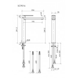 Смеситель для раковины SANCOS Studio