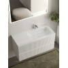 Тумба с раковиной Sancos Snob R 100 см SNR100RW правая, bianco