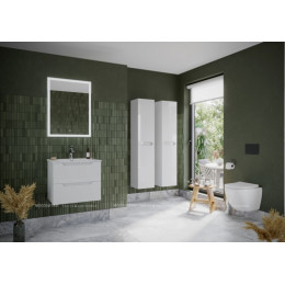 Тумба с раковиной Sancos Norma 2.0, 59 см., ламинат белый, NR2.060W