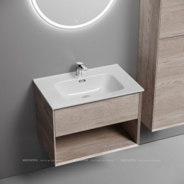 Тумба подвесная SANCOS Marmi 1.0 690х445х520 c одним ящиком оснащенным доводчиками скрытого монтажа и открытой нишей