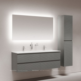 Зеркало для ванной комнаты SANCOS SQUARE 1400х800 с подсветкой