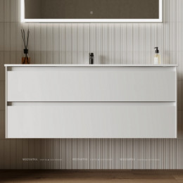 Тумба с раковиной Sancos Cento, 119 см., эмаль белый, CN120-1W