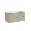 Тумба с раковиной Sancos Snob T 100 см SNT100RCE правая, beige soft