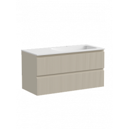 Тумба с раковиной Sancos Snob T 100 см SNT100RCE правая, beige soft