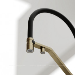 Смеситель для кухонной мойки Sancos Loro SC4007BG брашированное золото