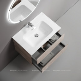 Тумба подвесная SANCOS Marmi 2.0 690х445х520 с двумя ящиками оснащенными доводчиками скрытого монтажа