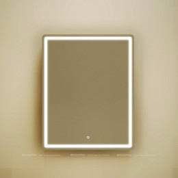 Зеркальный шкаф Sancos Mirror 60 см MI60ECH с подсветкой, дуб чарльстон