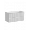 Тумба с раковиной Sancos Snob R 100 см SNR100RW правая, bianco