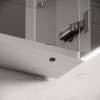 Зеркальный шкаф для ванной комнаты из алюминия SANCOS Evoke 900x700х136 мм с LED подсветкой