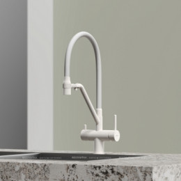 Смеситель для кухонной мойки Sancos Dora SC4003MW матовый белый