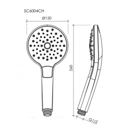 Душевая лейка SANCOS Luna