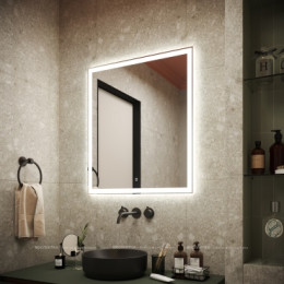 Зеркало для ванной комнаты SANCOS City 700х800 c  подсветкой