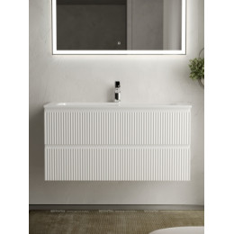 Тумба с раковиной Sancos Snob R 100 см SNR100W bianco