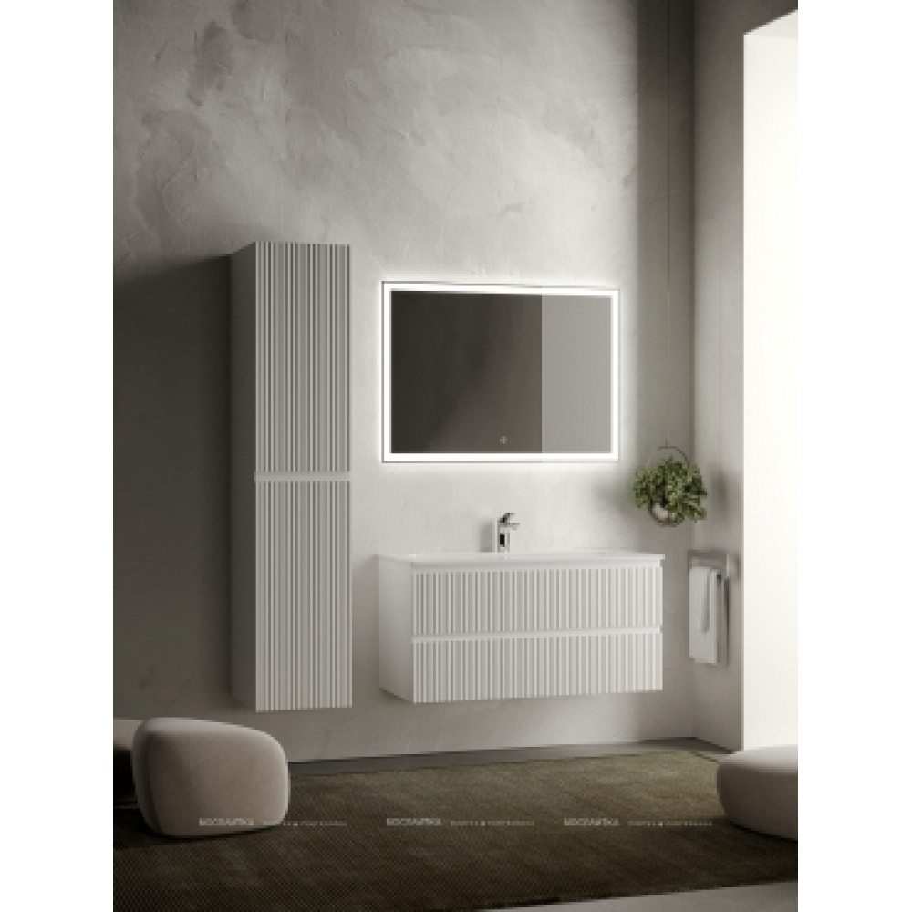 Тумба с раковиной Sancos Snob R 100 см SNR100W bianco