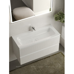 Тумба с раковиной Sancos Snob R 100 см SNR100W bianco