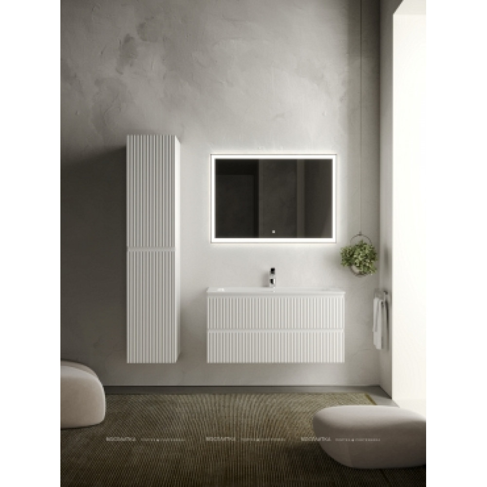 Тумба с раковиной Sancos Snob R 100 см SNR100W bianco