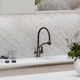 Смеситель для кухонной мойки Sancos Eri SC4001GG вороненая сталь