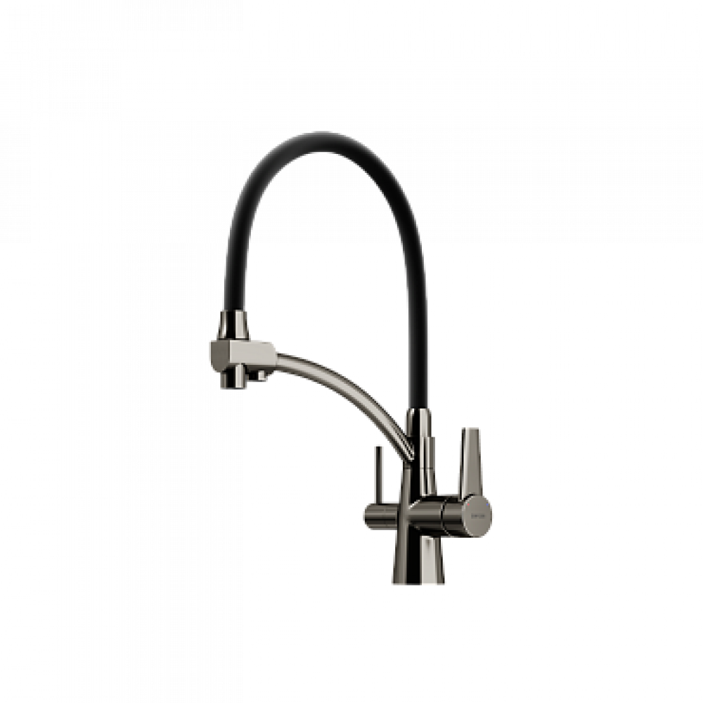 Смеситель для кухонной мойки Sancos Eri SC4001GG вороненая сталь