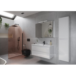 Тумба с раковиной Sancos Libra, 99 см., эмаль белый, LB100W