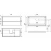 Тумба с раковиной Sancos Libra, 99 см., эмаль белый, LB100W