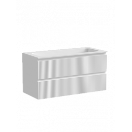 Тумба с раковиной Sancos Snob R 100 см SNR100W bianco