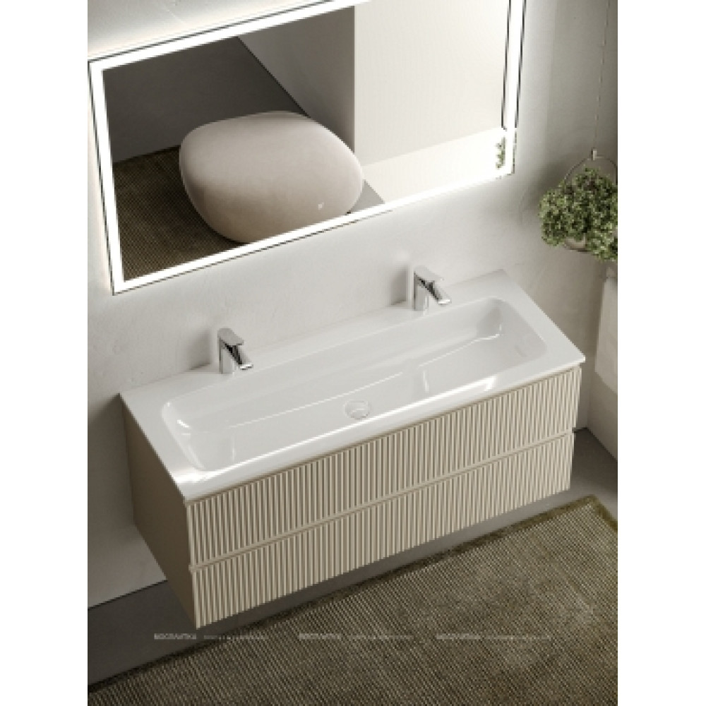 Тумба с раковиной Sancos Snob R 120 см SNR120CE beige soft