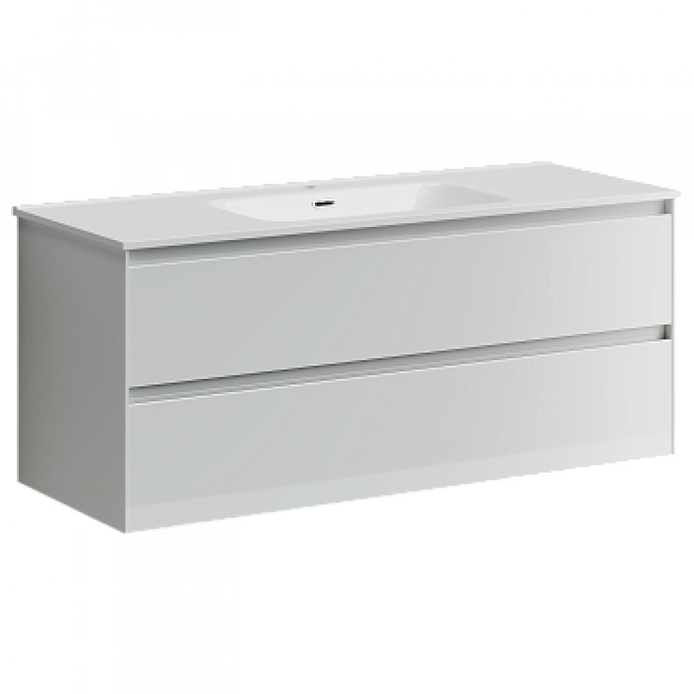 Тумба с раковиной Sancos Cento, 119 см., эмаль белый, CN120-1W