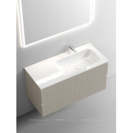 Тумба с раковиной Sancos Snob T 100 см SNT100RCE правая, beige soft