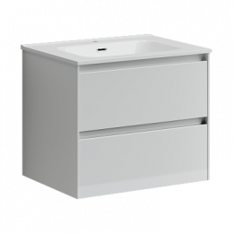 Тумба с раковиной Sancos Cento, 59 см., эмаль белый, CN60W