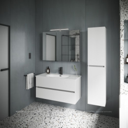 Тумба с раковиной Sancos Urban, 99 см., ламинат белый, UR100W