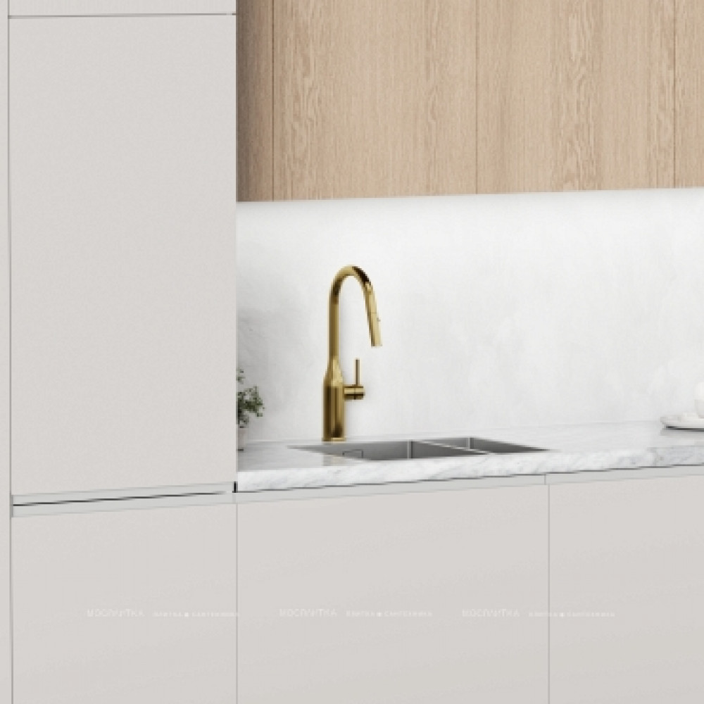 Смеситель для кухонной мойки Sancos Grand SC4002BG брашированное золото