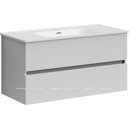 Тумба с раковиной Sancos Urban, 99 см., ламинат белый, UR100W