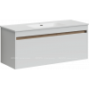 Тумба с раковиной Sancos Smart, 119 см., эмаль белый, SM120-1W