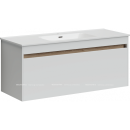 Тумба с раковиной Sancos Smart, 119 см., эмаль белый, SM120-1W