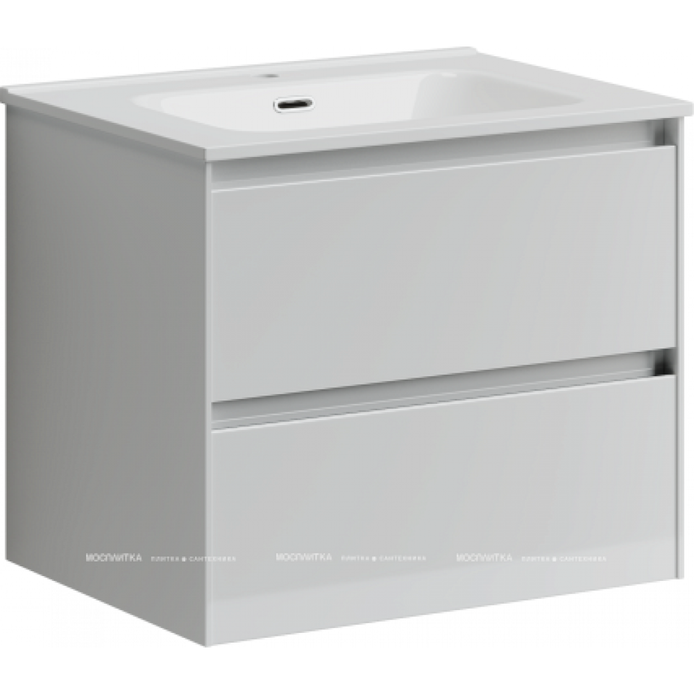 Тумба с раковиной Sancos Cento, 59 см., эмаль белый, CN60W
