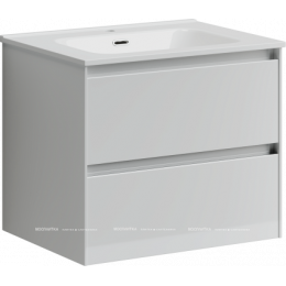 Тумба с раковиной Sancos Cento, 59 см., эмаль белый, CN60W