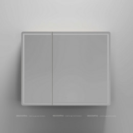 Зеркальный шкаф Sancos Mirror 90 см MI90EG с подсветкой, дуб галифакс натуральный