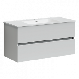 Тумба с раковиной Sancos Urban, 99 см., ламинат белый, UR100W