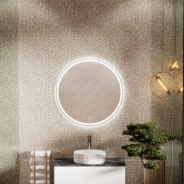 Зеркало для ванной комнаты SANCOS Bella D800 c подсветкой