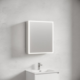 Зеркальный шкаф для ванной комнаты из алюминия SANCOS Evoke 600x700х136 мм