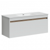 Тумба с раковиной Sancos Smart, 119 см., эмаль белый, SM120-1W