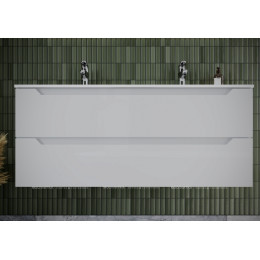 Тумба с раковиной Sancos Norma 2.0, 119 см., ламинат белый, NR2.0120-2W