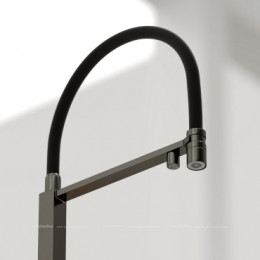 Смеситель для кухонной мойки Sancos Moro SC4006GG вороненая сталь