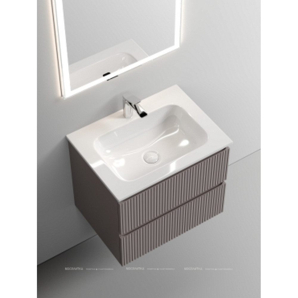 Тумба с раковиной Sancos Snob T 60 см SNT60SM doha soft