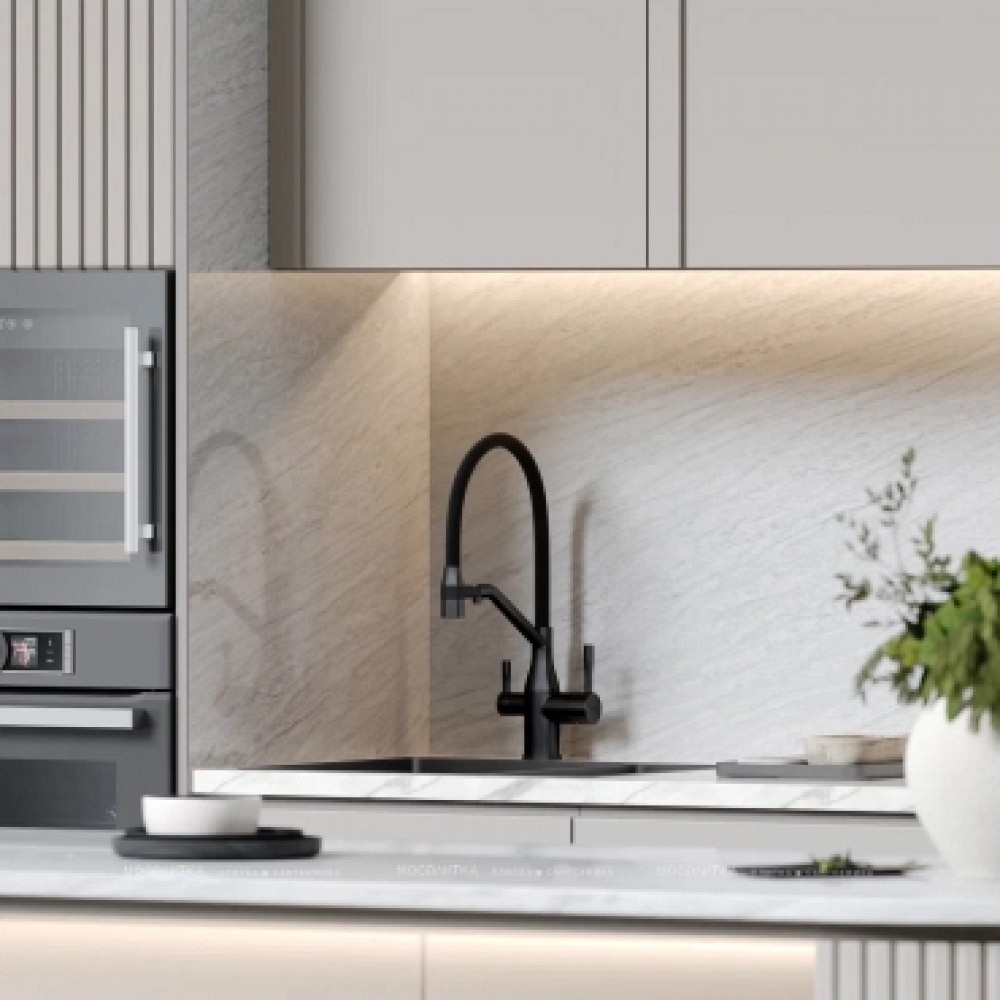Смеситель для кухонной мойки Sancos Orta SC4008MB матовый черный