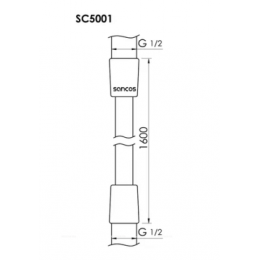 Душевой шланг SANCOS 160 см