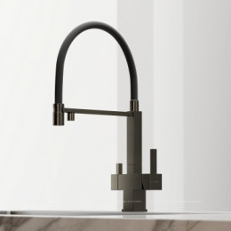 Смеситель для кухонной мойки Sancos Moro SC4006GG вороненая сталь