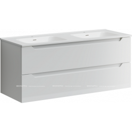 Тумба с раковиной Sancos Norma 2.0, 119 см., ламинат белый, NR2.0120-2W