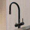 Смеситель для кухонной мойки Sancos Lucia SC4004MB матовый черный