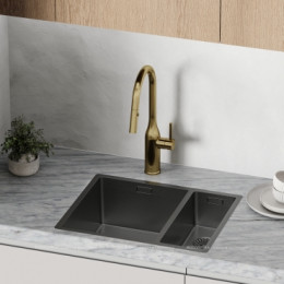 Смеситель для кухонной мойки Sancos Grand SC4002BG брашированное золото